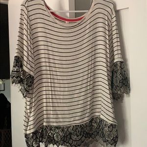 Black and white shirt